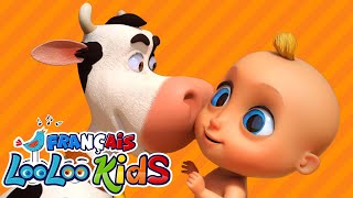 Lola la vache  Chansons à gestes pour bébé  Comptines Bébé  LooLoo Kids Français [upl. by Grosvenor]