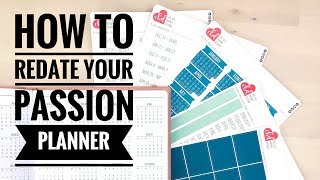 How to Redate Your Passion Planner [upl. by Hareemas609]