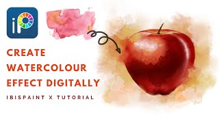 How To Create Watercolour Effect on Ibispaint X  Tutorial  Painting Process  Brush Details [upl. by Ymeraj93]