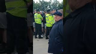 Birmingham v Millwall Cockney fans held back for protection from ZULUS by Police Sept 23 [upl. by Elamaj699]