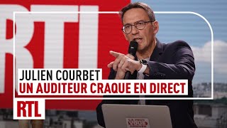 Julien Courbet  un auditeur craque en direct [upl. by Higgs263]