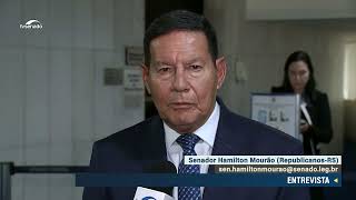 Hamilton Mourão “PEC 422023 cerceia direito de militar” – 722024 [upl. by Enirehtakyram815]