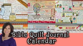 Bible Quilt Journal Calendar Flip Through  Design yourself [upl. by Manly]