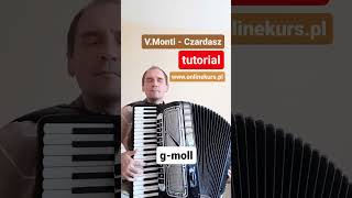 Czardasz  Vittorio Monti 🎶 accordion tutorial [upl. by Kirad]