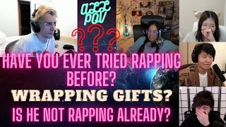 XQC talked so fast RAE Asked Him if He Tried RAPPING Before ALL POV with Sykkuno Toast Miyoung [upl. by Ennayhc]