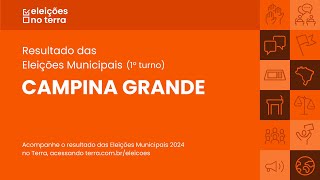 Resultado do 1° turno das Eleições 2024 em Campina GrandePB [upl. by Atnohs999]