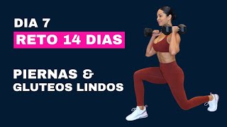 Rutina para aumentar GLUTEOS y PIERNAS  RETO  CALENDARIO 14 DIAS  7 [upl. by Welcher818]