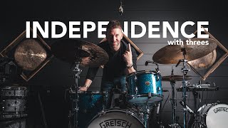 Advanced Independence  Drum Lesson [upl. by Edin]