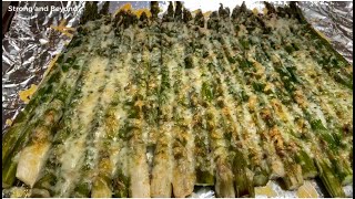 How To Cook Parmesan Garlic Roasted Asparagus [upl. by Damle]