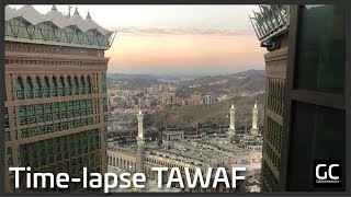 Masjid Al Haram in Timelapse  Haram View from Hotel Window  Movenpick [upl. by Akkina]