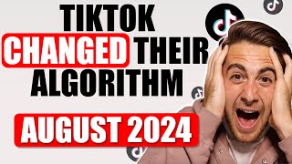 TIKTOK ALGORITHM UPDATE EXPLAINED FOR AUGUST 2024 How To Get Followers On TikTok FASTER [upl. by Gabriele780]