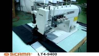 SICAMALT4 9400 Four Needle Lockstitch Sewing Machine [upl. by Yhtomiht133]