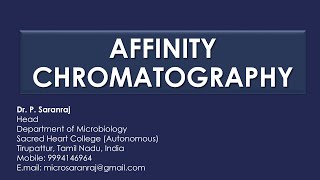 Affinity Chromatograph [upl. by Annalise348]