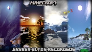 💥MCPE shaders de altos recursos gama alta para Minecraft pe 116 [upl. by Schulman]