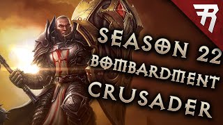 Diablo 3 271 Crusader Build Akkhan Bombardment GR 145 Season 24 [upl. by Burta]