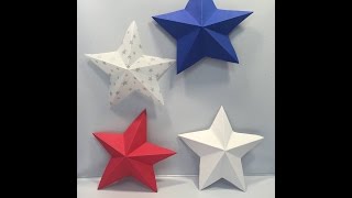 Five Point Star For July 4th Decorations [upl. by Idnahr]