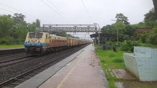 5 in 1   High Speed Konkan Railway Trains Compliation  Rajdhani  Mangalore  Mangala [upl. by Eixor935]