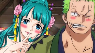 Zoros First Time 🙈  Zoro and Hiyori moments onepiece zoro [upl. by Ahsema201]