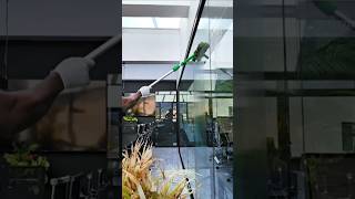 Easy window cleaning technique no stress [upl. by Ecart161]