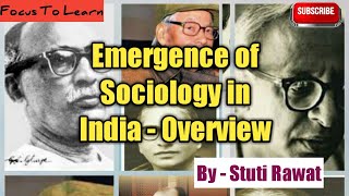 Emergence of sociology in India [upl. by Kassab]