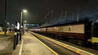 Deltic 55022 D9000 flying thru Grantham with 1Z70 Edinburgh to London Kings Cross [upl. by Jacobina527]