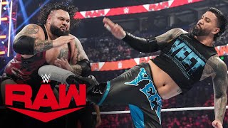 Jey Uso takes on “Big” Bronson Reed Raw highlights Jan 29 2024 [upl. by Enaamuj]