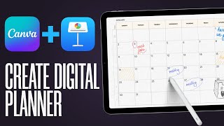 Create A Digital Planner Using FREE Canva And Keynote Digital Planner For Beginners 2024 [upl. by Pelagi]