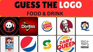 Guess The LOGO FOOD amp DRINK 🍔🍷 LOGO Quiz [upl. by Bina]