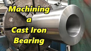 Machining a Cast Iron Bearing [upl. by Beffrey]