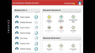 Scoutbook Advancement Prototype [upl. by Cutlerr]