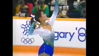 伊藤みどり Midori Ito 1988 Calgary Olympics  Free Skating [upl. by Annahgiel]