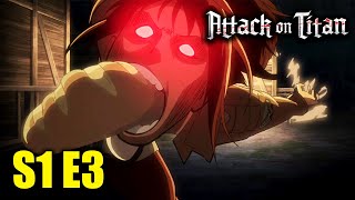 Attack On Titan Season 1 Episode 3 in Hindi  Fiction Tube [upl. by Ruddy742]