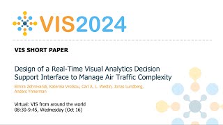 Design of a RealTime Visual Analytics Decision Support Interface to Manage Air Traffic Complexity [upl. by Nnav]