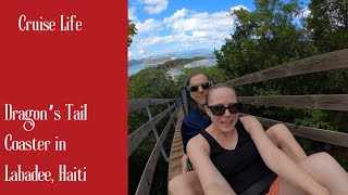 Dragons Tail Alpine Coaster in 360  Labadee Haiti [upl. by Curren]