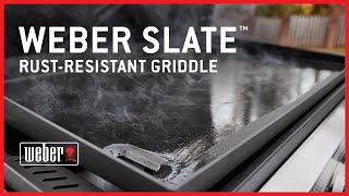 New 2024 Slate RustResistant Griddle Introduction  Weber Grills [upl. by Shepherd]