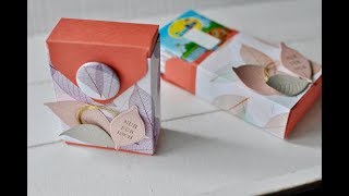 Box mit dem Envelope Punch Board  Kraft der Natur  Stampin Up [upl. by Aurea981]