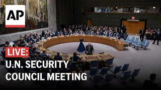 LIVE UN Security Council meeting on the IsraelHamas war [upl. by Ku]