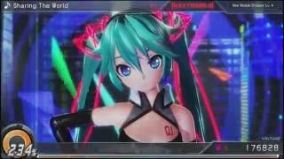 Project Diva X quotdimensionalquot module DLC song Sharing the world [upl. by Seiden]