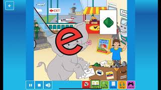 Letterland Alphabet Phonics Sounds Songs Shapes and Writing  Letter E  Eddie Elephant [upl. by Mooney]