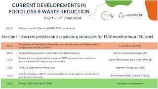 Webinar  Session 1  Current policies and regulatory strategies for FLW monitoring at EU level [upl. by Folberth]