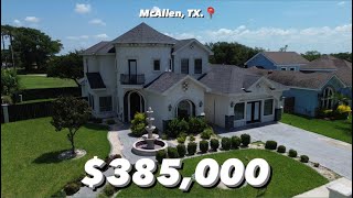 MCALLEN TX  385000  4 BEDS  2 FLEX ROOMS  2995 SQ FT LIV  OUTDOOR KITCHEN  CONVERTED GARAGE [upl. by Ellingston]