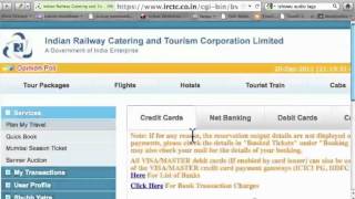 Online Train Ticket Booking via IRCTC [upl. by Morley]