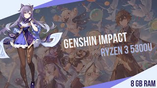 Genshin Impact  Ryzen 3 5300u  8GB RAM  Lenovo V14 G2 ALC [upl. by Avron]