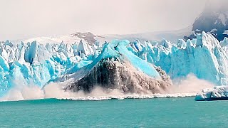 5 MOST Incredible Glacier Calving Videos [upl. by Eenrahc856]