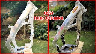 Honda Cr250 Frame Restoration [upl. by Rehpotsirhc506]