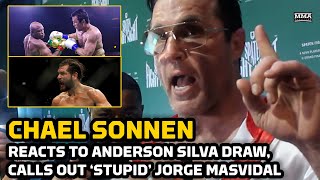 Chael Sonnen Confident He Beat Anderson Silva Rips Stupid Jorge Masvidal [upl. by Odraner]