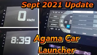 Agama Car Launcher September 2021 Update  Change Aspect Ratio  Add Icons amp New Screensaver [upl. by Galer163]