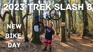 2023 TREK SLASH 8  FIRST TIME RIDING [upl. by Marba537]