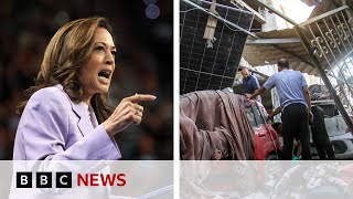 Kamala Harris says too many civilian deaths in Gaza  BBC News [upl. by Sudbury]