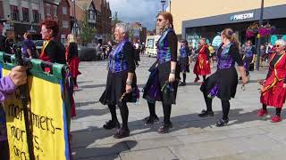 Mortimers Morris and Three Spires Morris at Ripley Morris Mens 90th Birthday [upl. by Duggan]